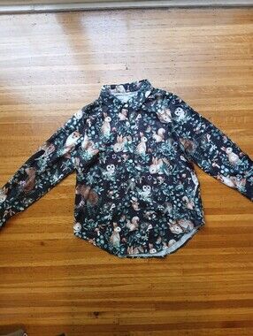 Animal Print Button Up S